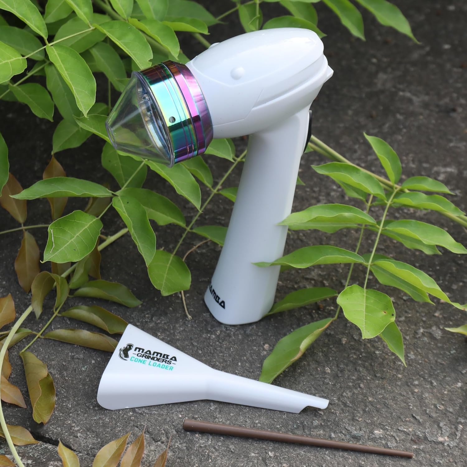 Mamba Original 1g Smoky USB Electric Herb Grinder. Small Portable Metal Herbal Machine & Spice Mill for the Kitchen