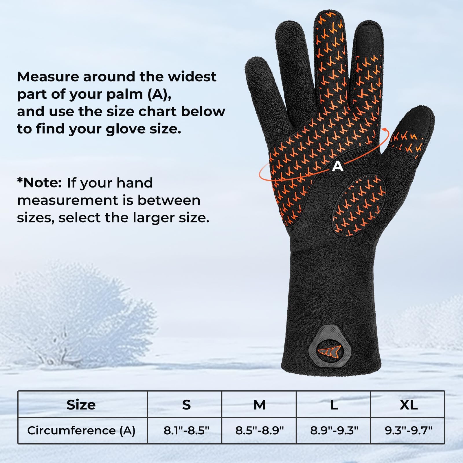 KastKing HydroSense Waterproof Fishing Gloves, 100% Waterproof and Breathable Cold Weather Fishing Gloves, Ideal for Ice Fishing, Winter Fishing & Outdoor Winter Sports, Fishing Gloves Men Women