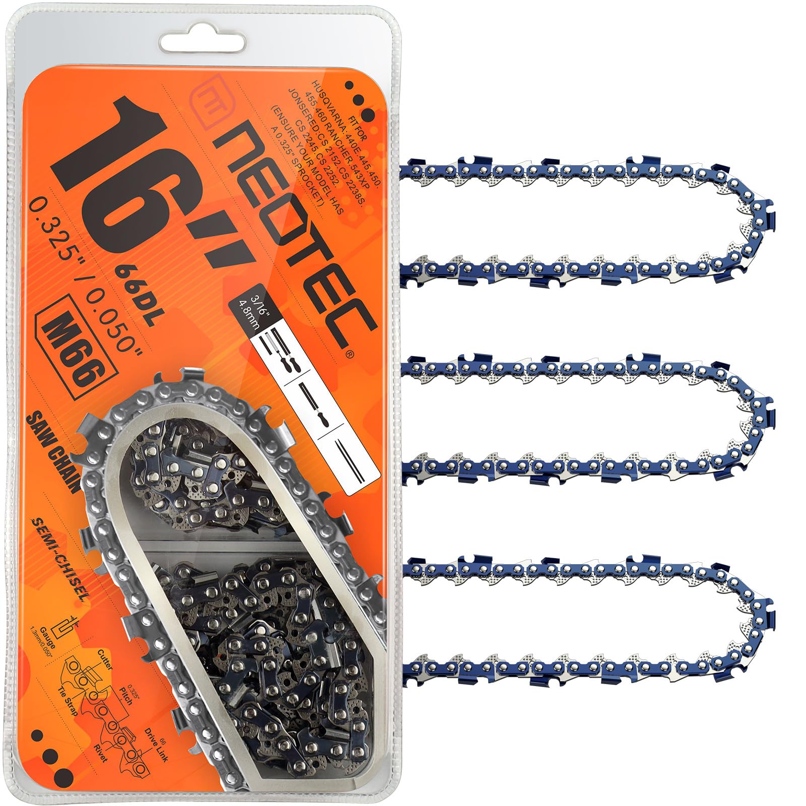 ODJ CHIEN66  Amazon.com: NEOTEC Chainsaw Chain 16 Inch .325