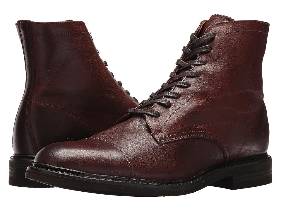 

Frye Seth Cap Toe Lace-Up (Brown Oiled Pull Up) Men's Lace-up Boots