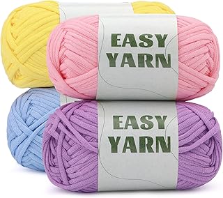 Crochet Yarn Set with Easy-to-See Stitches