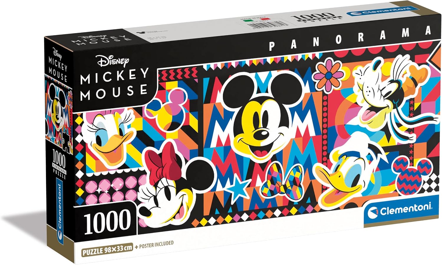 Clementoni Jigsaw Puzzle Disney Classics 1000 Pieces - Poster Included, Puzzle for Adults 14-99 Years, Gift for Men/Women, Disney, Made in Italy, 39871