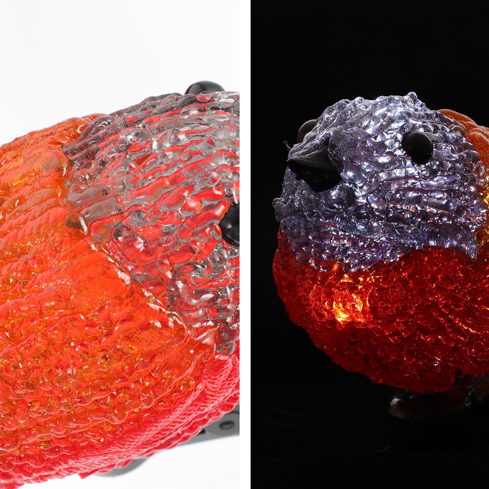 LED Lichterkette Rotkehlchen Weiß, Acryl Kunststoff, Ip44 | Solarbetriebene Vogel Motive, für Balkon und Fest, Stromsparend, Dekorative Außenbeleuchtung