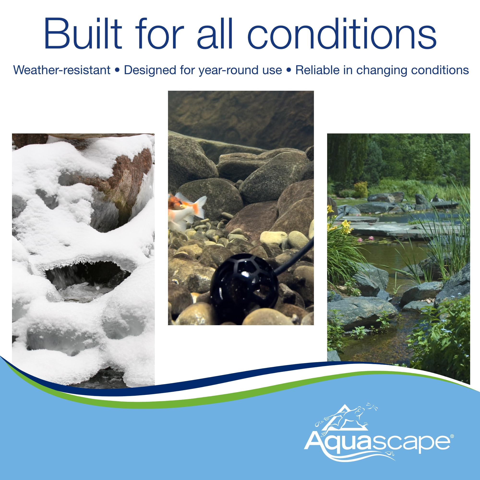 Aquascape 74012 Controlls inteligentny termometr do stawu, czarny