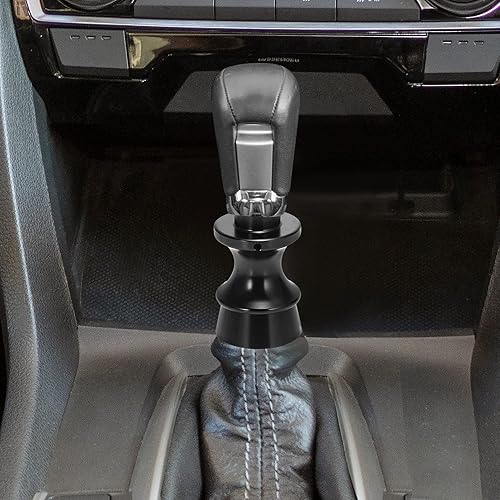 Miniatura 2 de X AUTOHAUX Adaptador manual de perilla de cambio de coche, elevador de bloqueo inverso, color negro para Subaru BRZ 2013-2020 para Toyota GT86