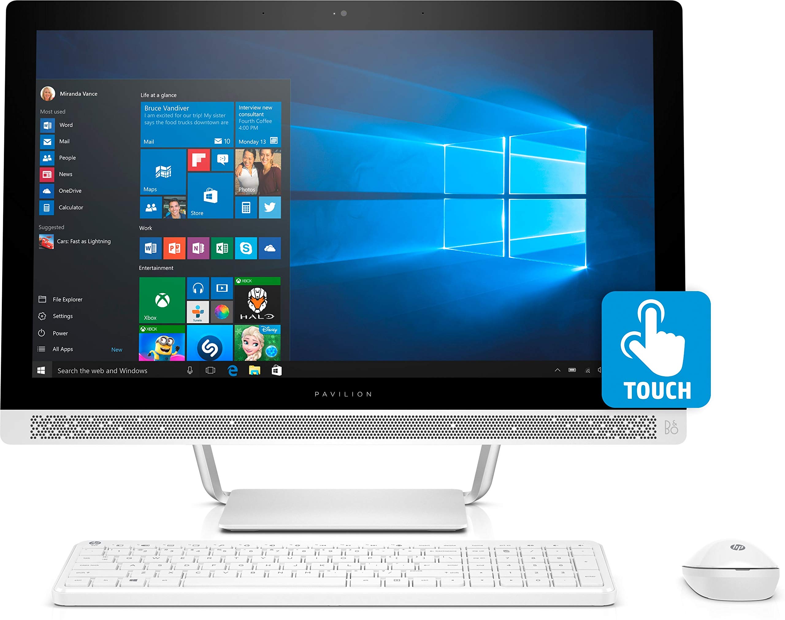 HP Pavilion 24-Q276in 2017 23.8-inch All-in-One Desktop