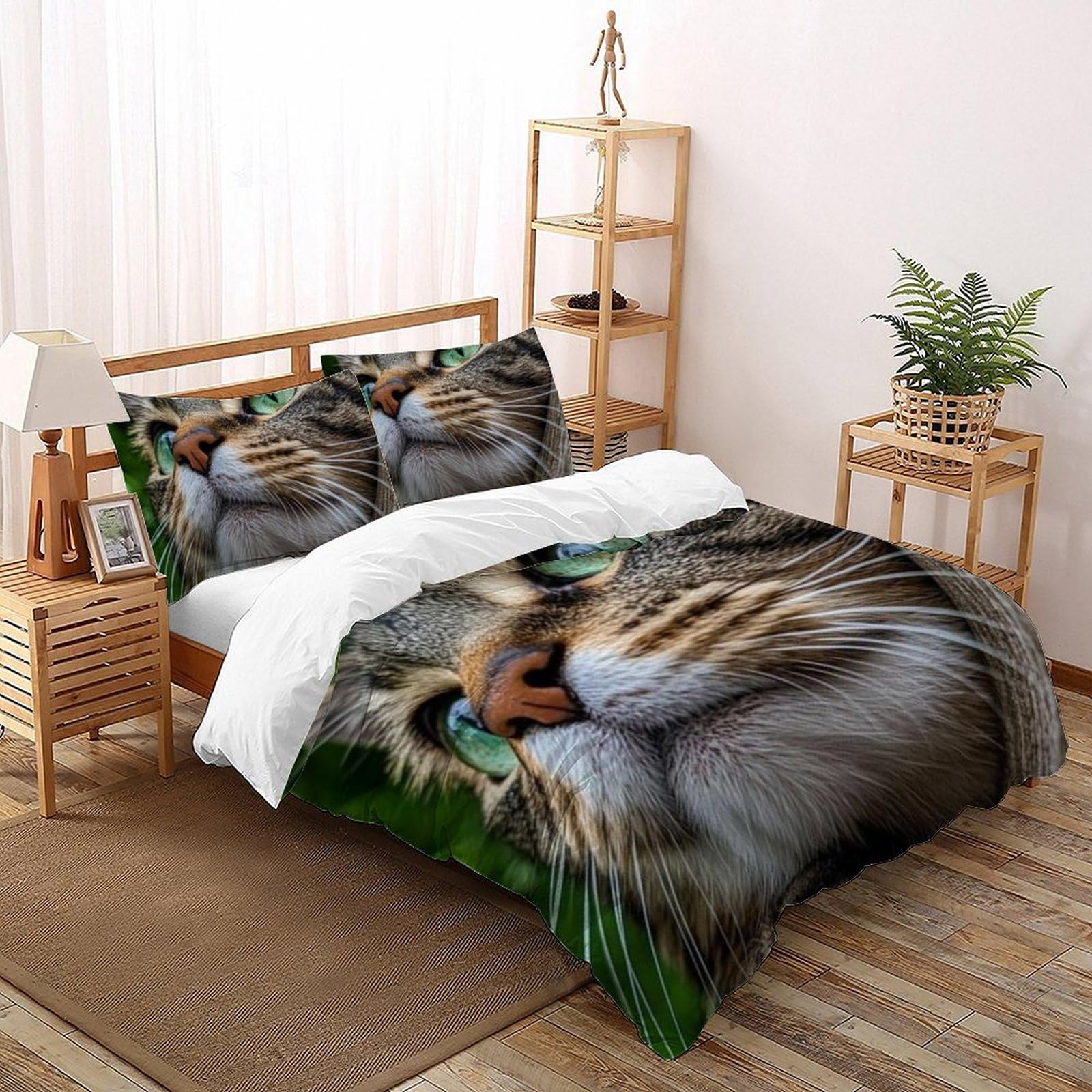 Housse de couette 260x220cm avec fermeture éclair microfibre lit enfant