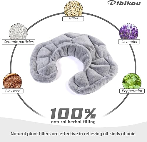 Miniatura 2 de Almohadilla térmica para microondas para aliviar el dolor de espalda baja, paquete calentado por microondas con calor húmedo para cintura, estómago