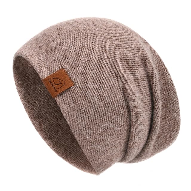 jaxmonoy Slouchy Knit Beanies Winter Hats for Women Men Soft Warm Reversible Slouch Cuffed Skull Knitted Beanie Cap