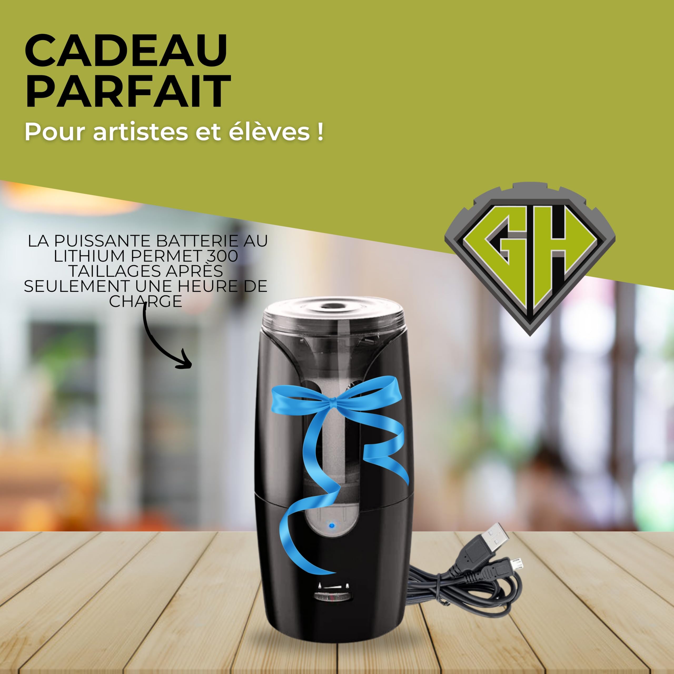 Notre taille crayon électrique et beau taille crayon automatique pour école