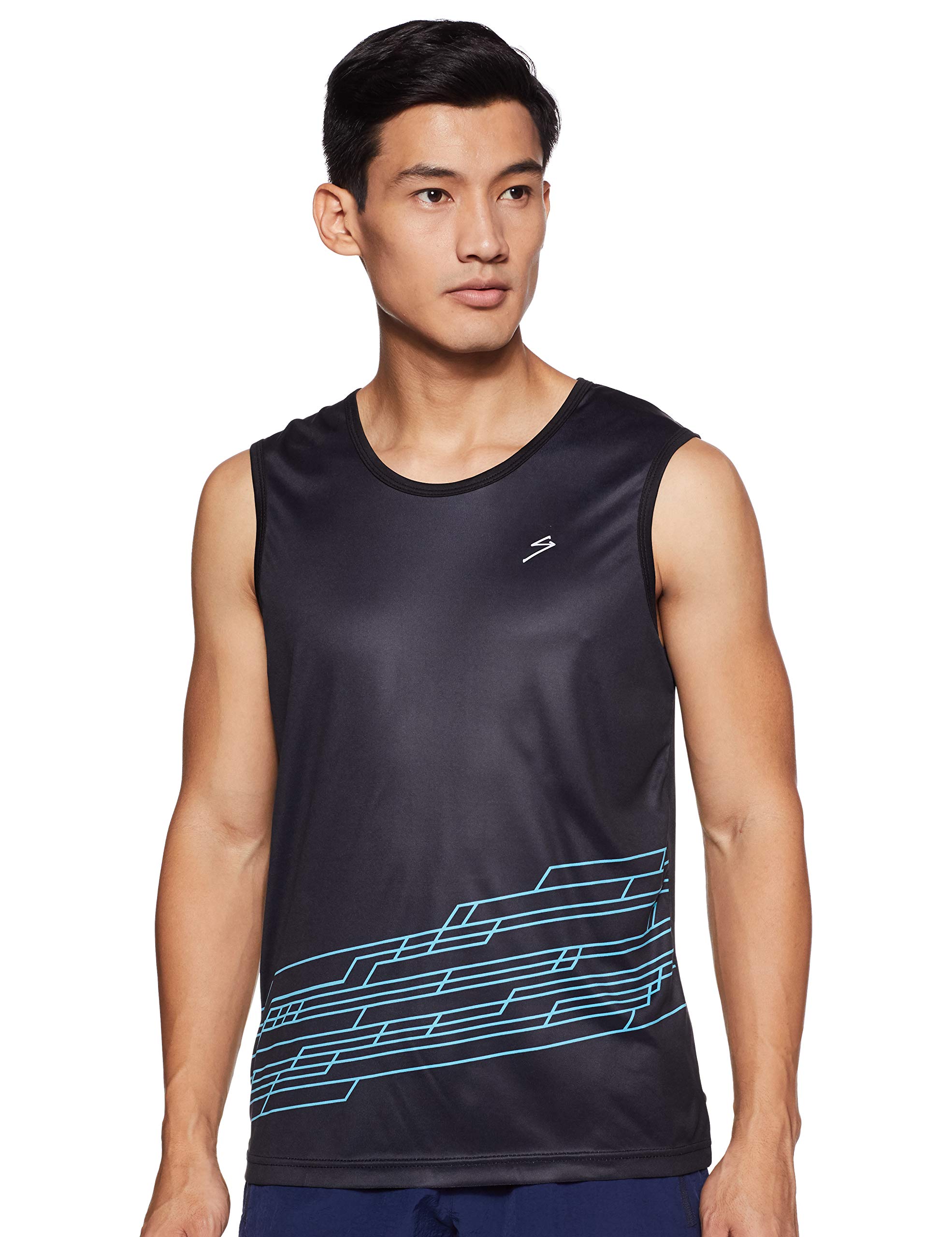 SGTV1102 Polyester T.Vest, Small (Black)