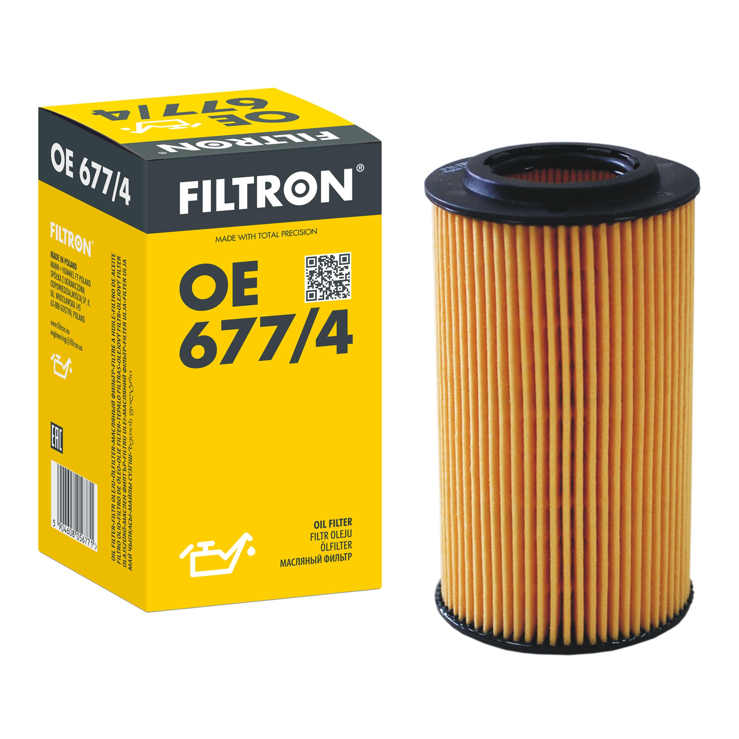 FILTRON Oil filter MERCEDES-BENZ,JEEP,DODGE OE 677/4 68091826AA,68091827AA,K68091826AA Engine oil filter K68091827AA,1121840425,6511800009,6511800109