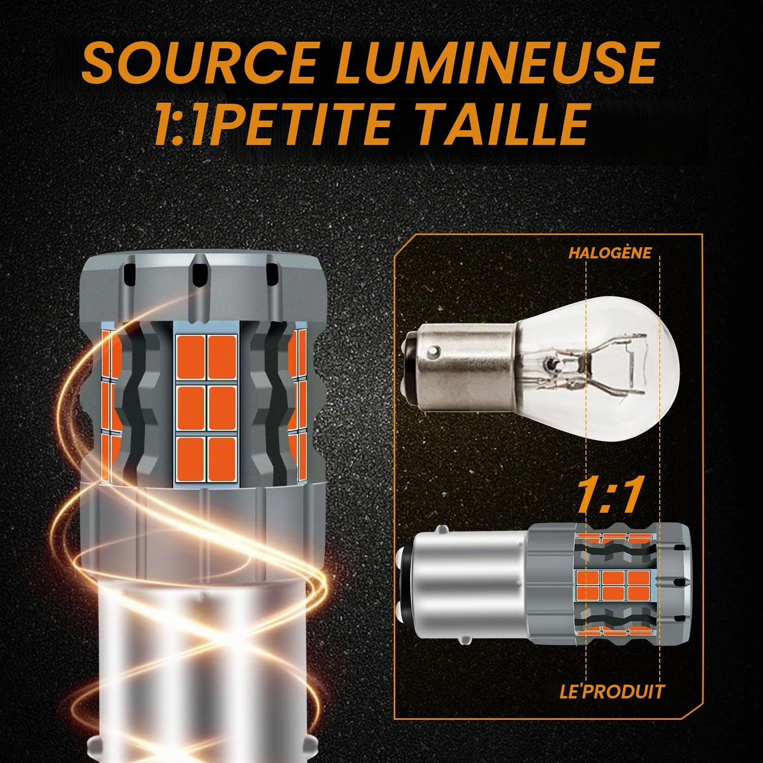 2Pcs 1157 BAY15D P21/5W LED Feu de Frein Rouge, 2057 2357 7528 CANBUS Remplacement Anti Hyper Flash Sans Erreur Ampoule pour Feu arrière, feu de jour super brillant 30-SMD 25W 4000LM