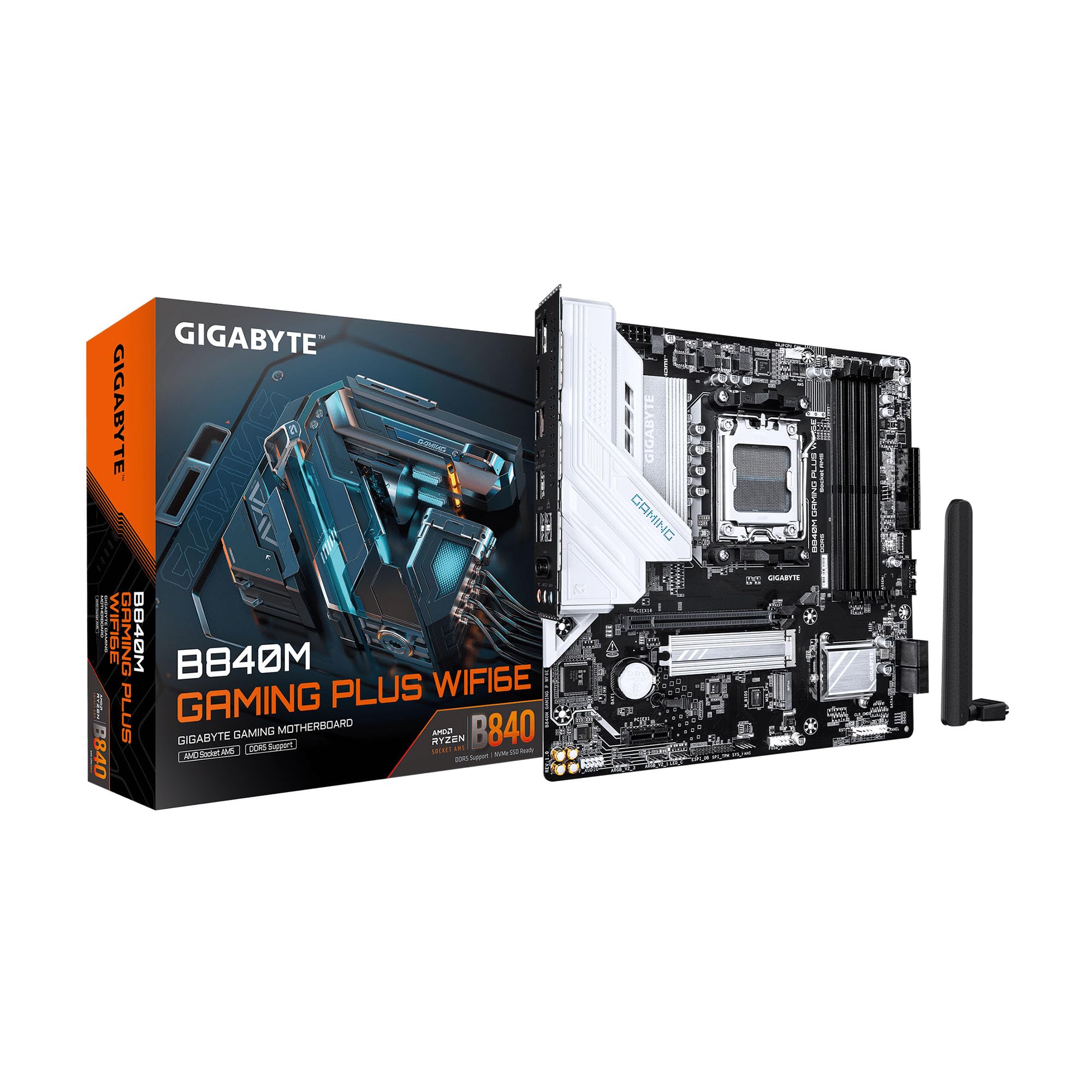 Amazon.com: GIGABYTE B840M GAMING PLUS WIFI6E AMD AM5 mATX