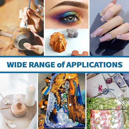 Miniatura 9 de Renfio Pigmento de polvo de mica de 3.53oz, tinte natural metálico de perlas minerales, tinte de resina epoxi brillante para pintar jabón, bombas de