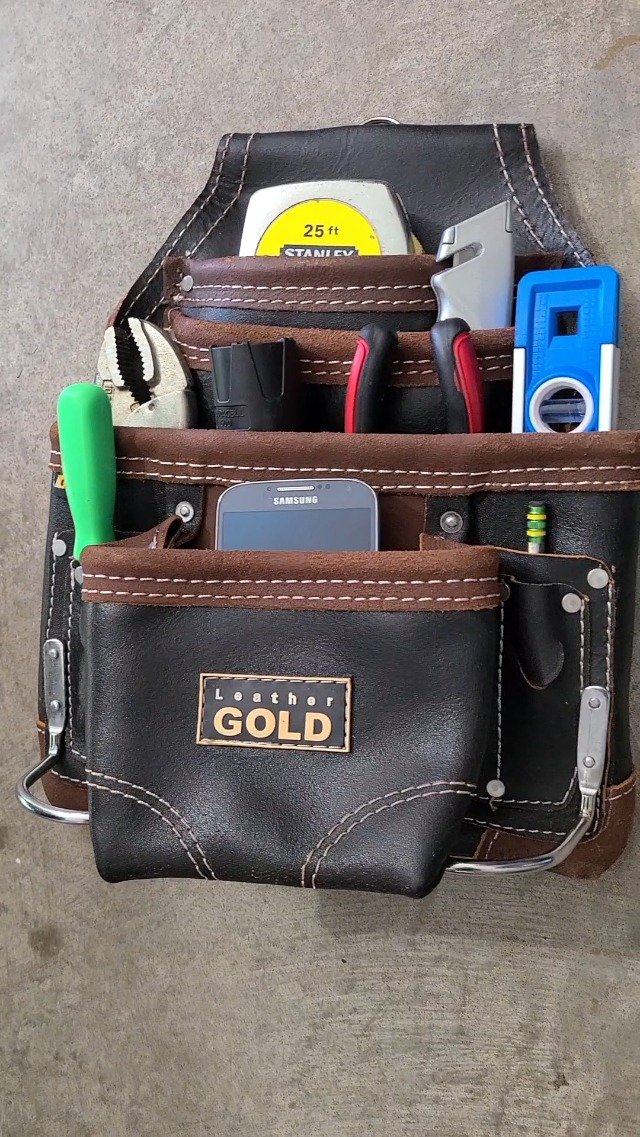 ミ*ツ様 SAMS(サムズ) LEATHERS TOOL BAG シルバー金具S LEATHER GOLD Leather Tool Pouch | Carpenters Tool Pouch 3150