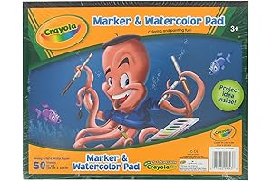 Crayola Marker and Watercolor Pad: Let Art Flow Freely
