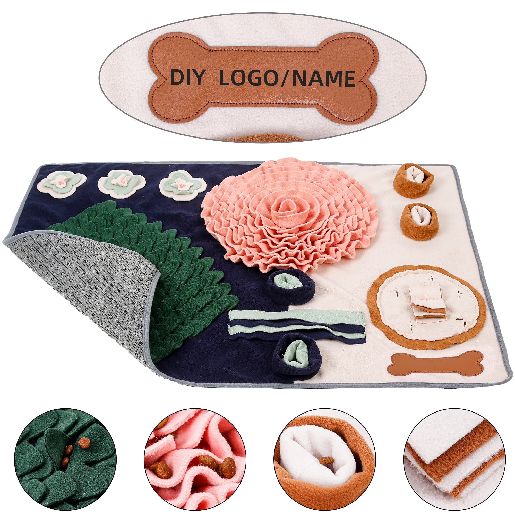 Tappeto Olfattivo Cane Tappetino for snuffle for animali domestici con nome personalizzato Tappetino for snuffle for cani Design for tavolo da pranzo Tappetino for mangiare lentamente Tappetino Olfatt