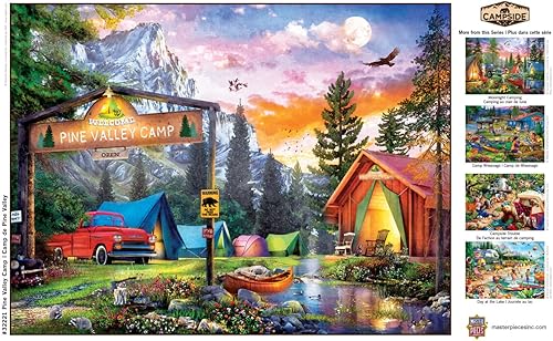 Miniatura 6 de MasterPieces Rompecabezas EZ Grip de 300 piezas - Pine Valley Camp - 18 x 24 pulgadas