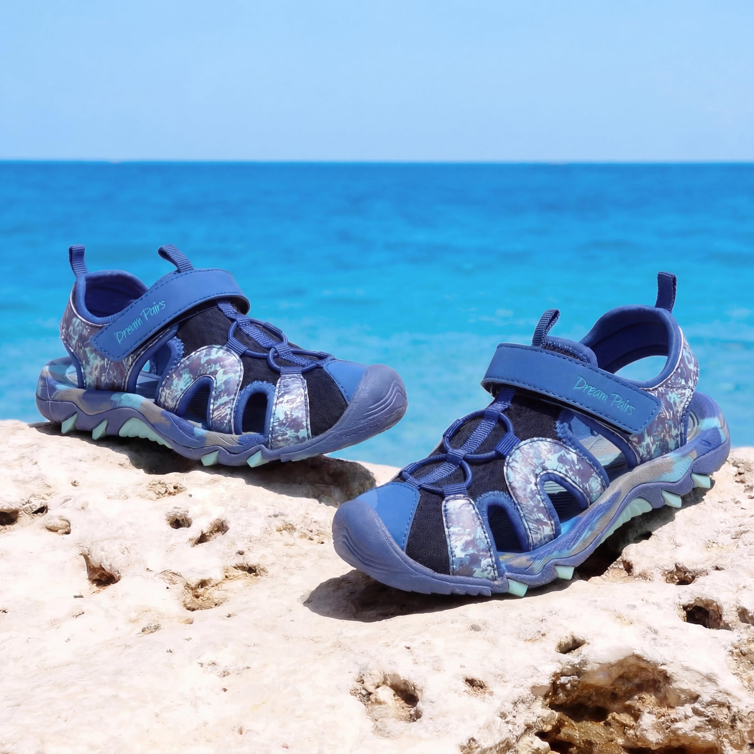DREAM PAIRS Sandalias Deportivas de Verano para Niños y Niñas, Ideales para Actividades al Aire Libre, para Pequeños y Grandes.