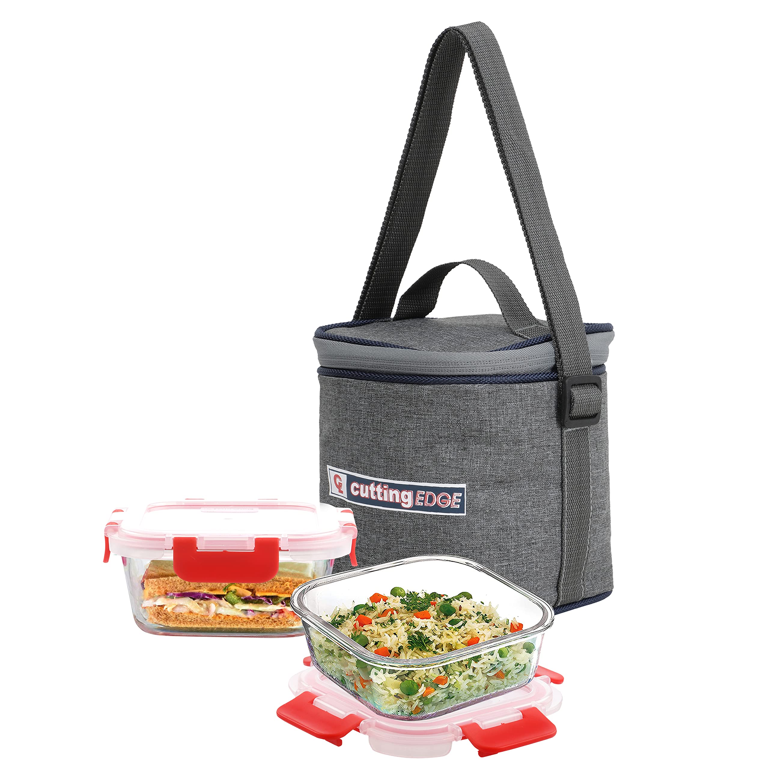 Glass Lunch Boxes - Leakproof & Airtight (Set of 2) -12 Glass Lunch Boxes - Leakproof & Airtight (Set of 2) -12
