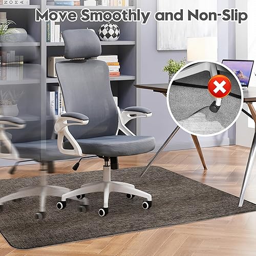 Miniatura 28 de Sycoodeal - Tapete para silla de oficina, de computadora o gaming, para piso de madera, piso de loseta, protector grande, antideslizante, fácil