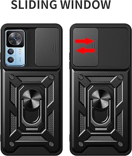 Vista 23 de Carcasa de soporte compatible con Motorola Razr 2023, con cubierta deslizante para lente de cámara compatible con Motorola Razr 40 5G 2023 XT2323-1