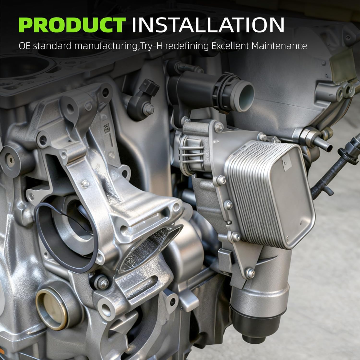 11428585235 Aluminium Engine Oil Filter Housing Assembly Kit Compatible with BMW 2014-2020 i8 X1 X2 Accessories 2014-2019 MINI Cooper Clubman Countryman 1.5L & 2.0L Replace# 11428511391