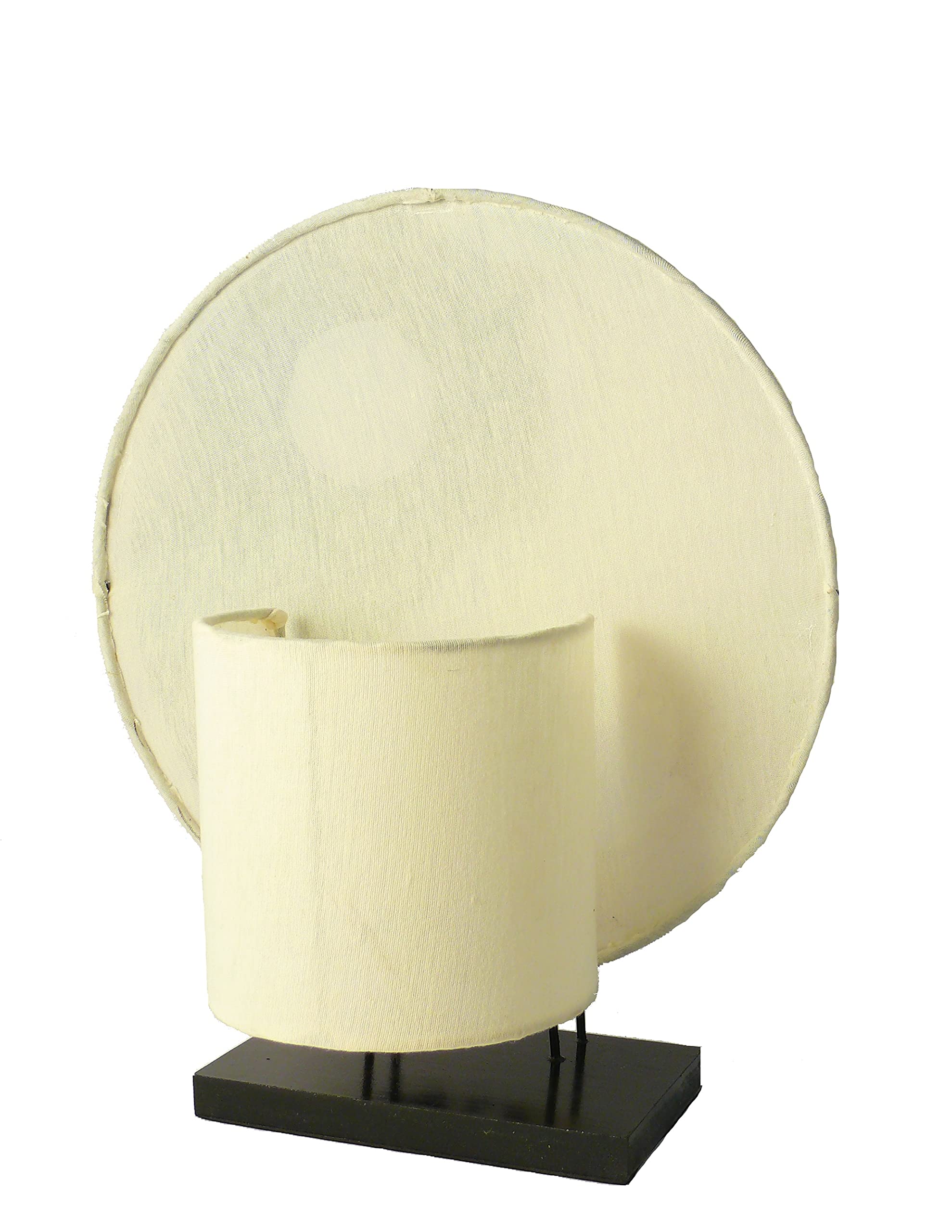 Deko-Leuchte YING YANG NATUR, rund, Natur-Material, Höhe ca. 30 cm