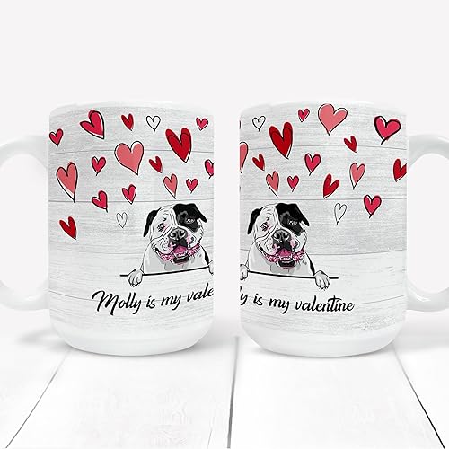 Miniatura 4 de Taza divertida personalizada con texto personalizado y raza de perro divertida taza para el día de San Valentín taza para el día de San Valentín