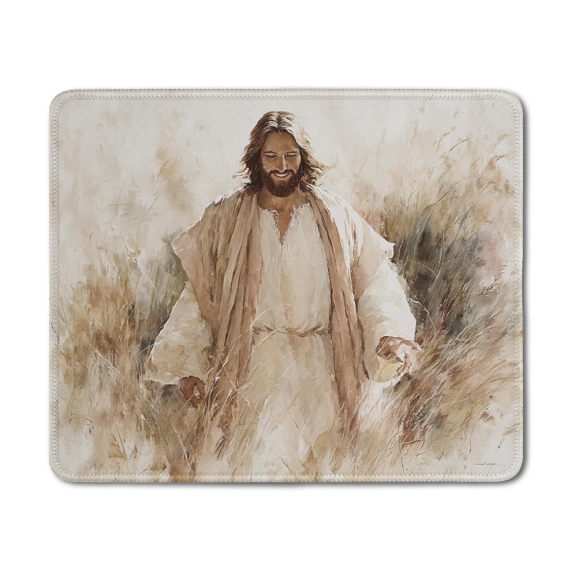 Inspirational Christian Mouse Pad - Floral Bible Verse -32