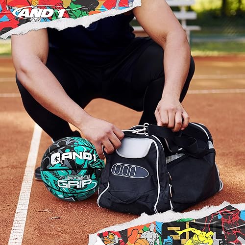Miniatura 7 de AND1 Supreme Grip - Baloncesto de goma oficial de tamaño 7 (29.5 pulgadas), construcción de canal profundo, hecho para juegos de interiores y