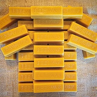 LiveMoor 32 x 30g/1oz Beeswax blocks - Naturally Fragrant Beeswax