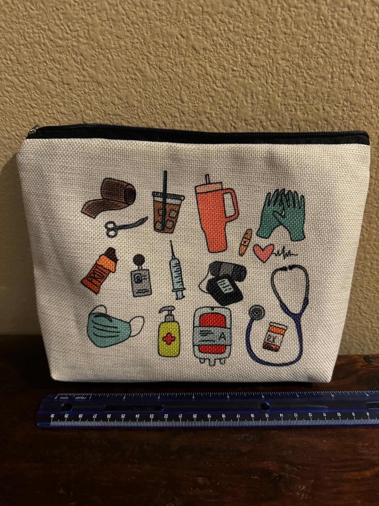 QGFM Nurse Makeup Bags,Nurse ,Nurse Cosmetic Bags With Zipper,Nurse Gifts for Nursing Student,Student Nurse Gifts