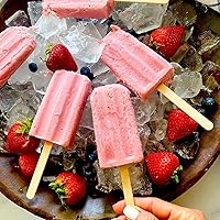 Vista 7 de Moldes de paletas de fácil liberación, moldes de silicona de 10 cavidades con palitos, juego de moldes para hacer paletas, molde para hacer paletas