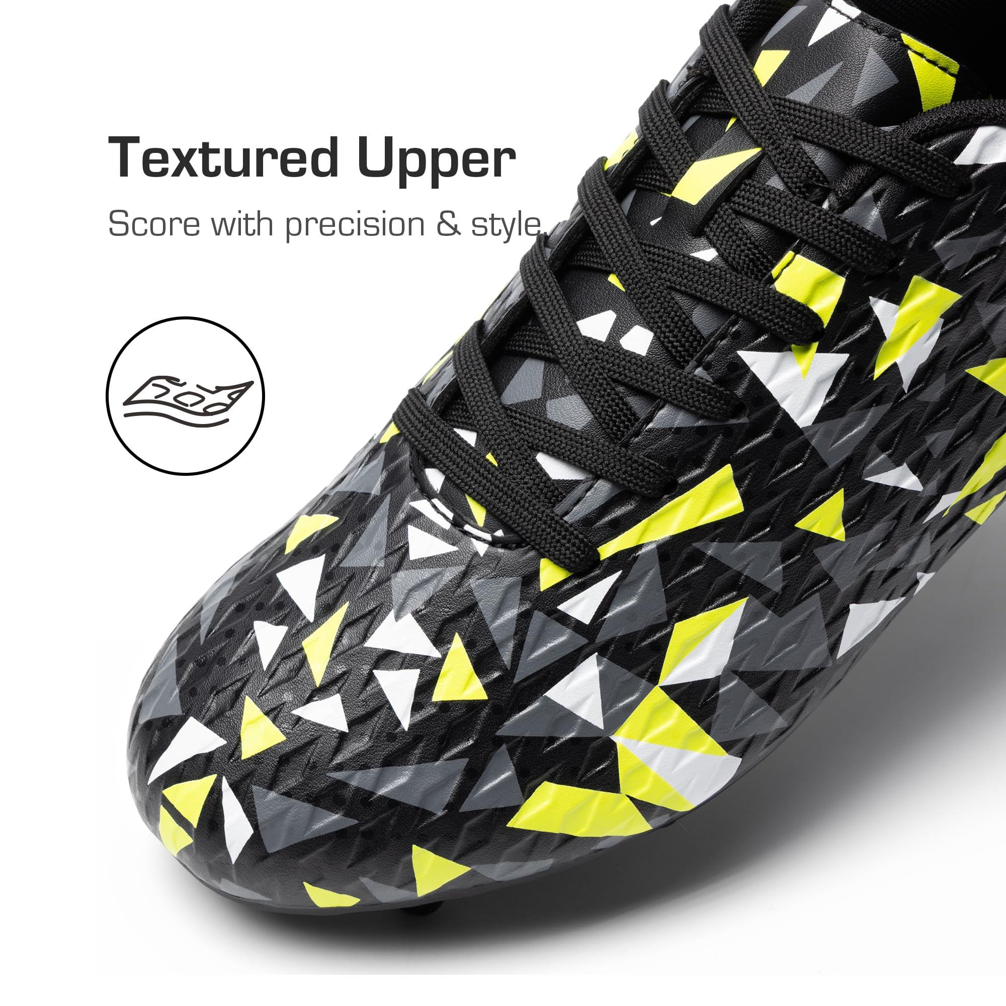 DREAM PAIRS Tacos de fútbol para hombre con tacos de fútbol FG/AG para entrenamiento profesional al aire libre ligeros zapatos de fútbol