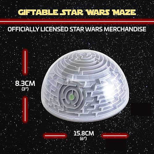 Miniatura 5 de Paladone Star Wars 3D Death Star Maze - Producto con licencia oficial PP4147SW, gris