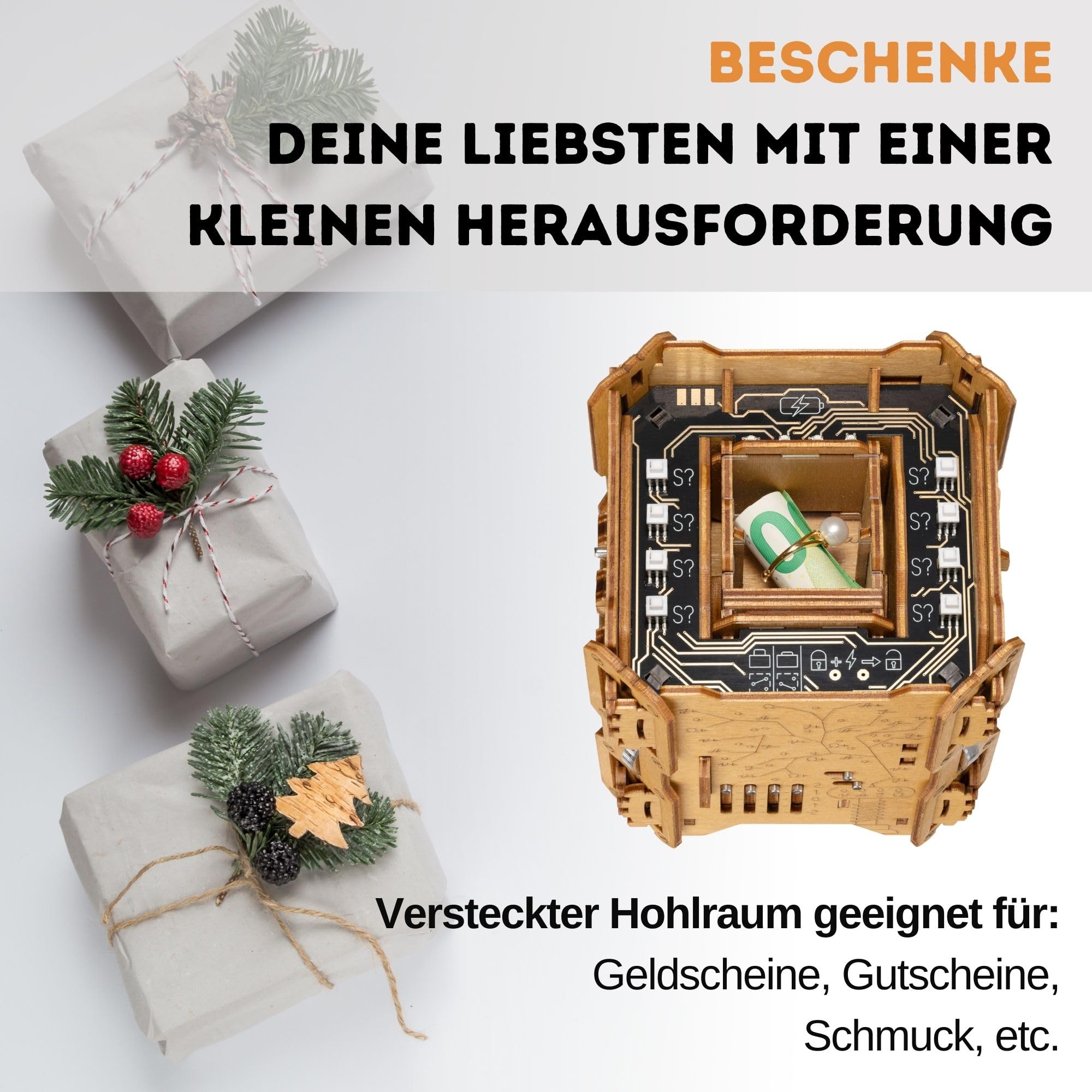PUZZLE POTATO Tesla Puzzle Box - Escape Room Spiel mit Elektronischen Rätseln - Puzzlebox - Knobelspiel für Erwachsene - Brainteaser Geschenkbox