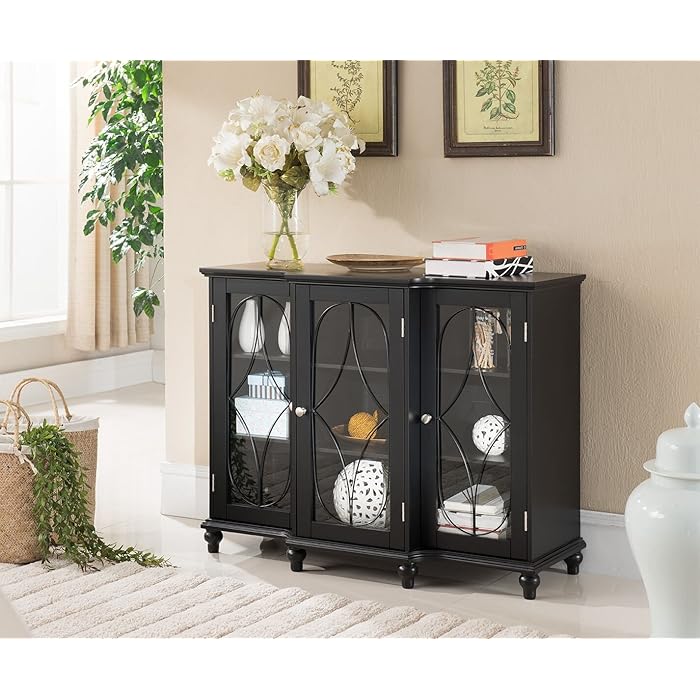 Buy Kings Brand Furniture Wood Storage Sideboard Buffet Console