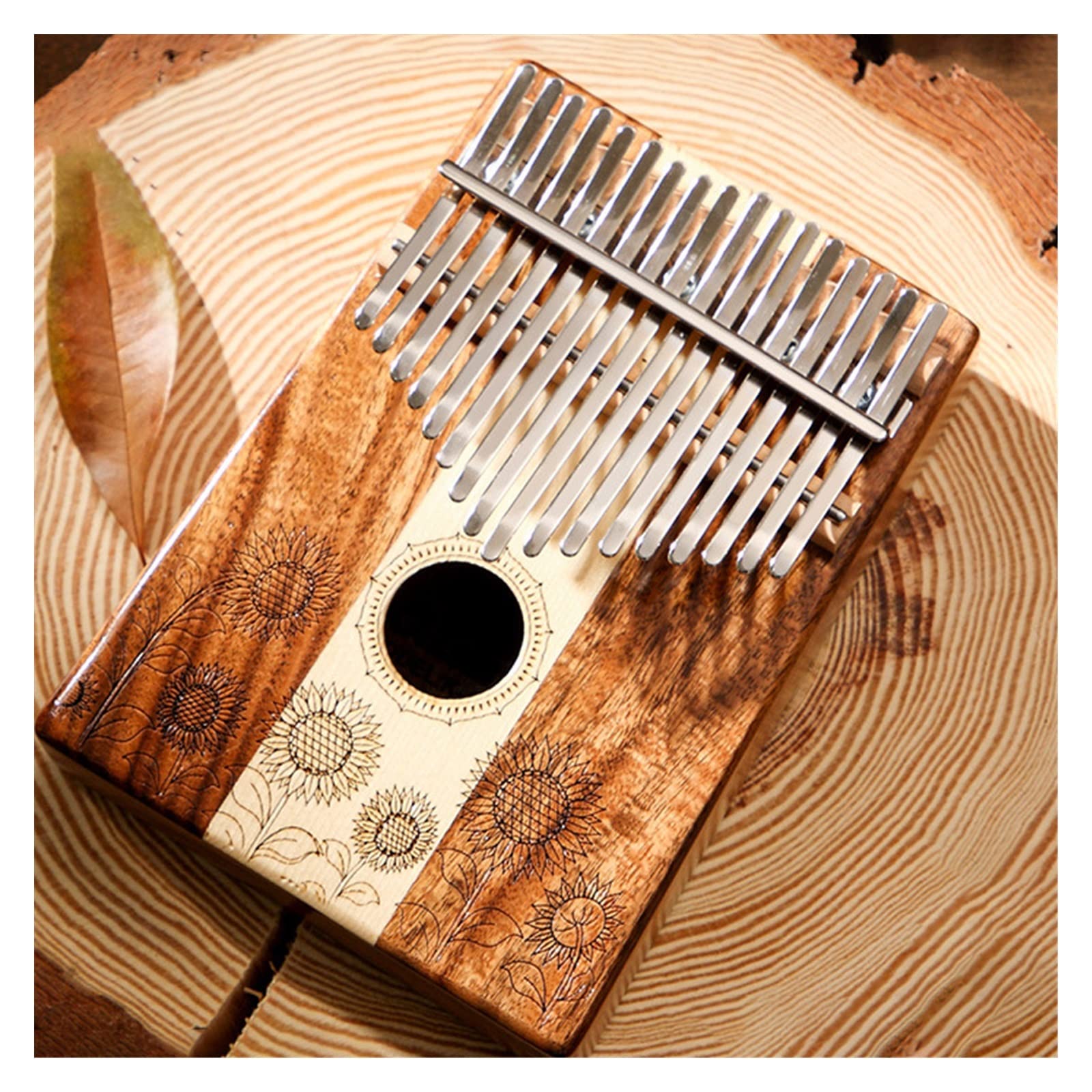 alumno Kalimba Instrumento Portátil De Piano De Dedo Kalimba De 17 Teclas