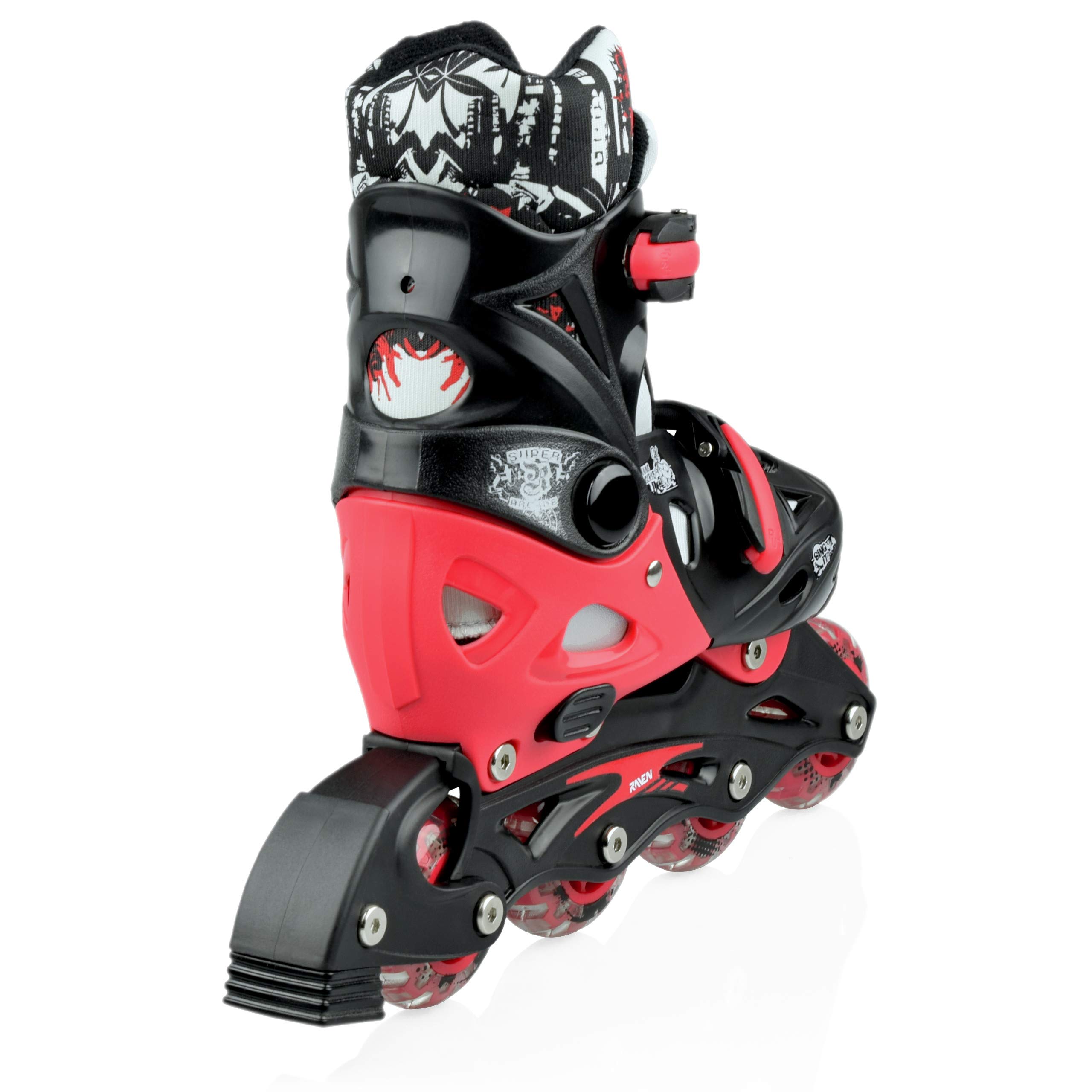 RAVEN 3in1 Inline Skates Pattini in linea Triskates regolabili per bambini