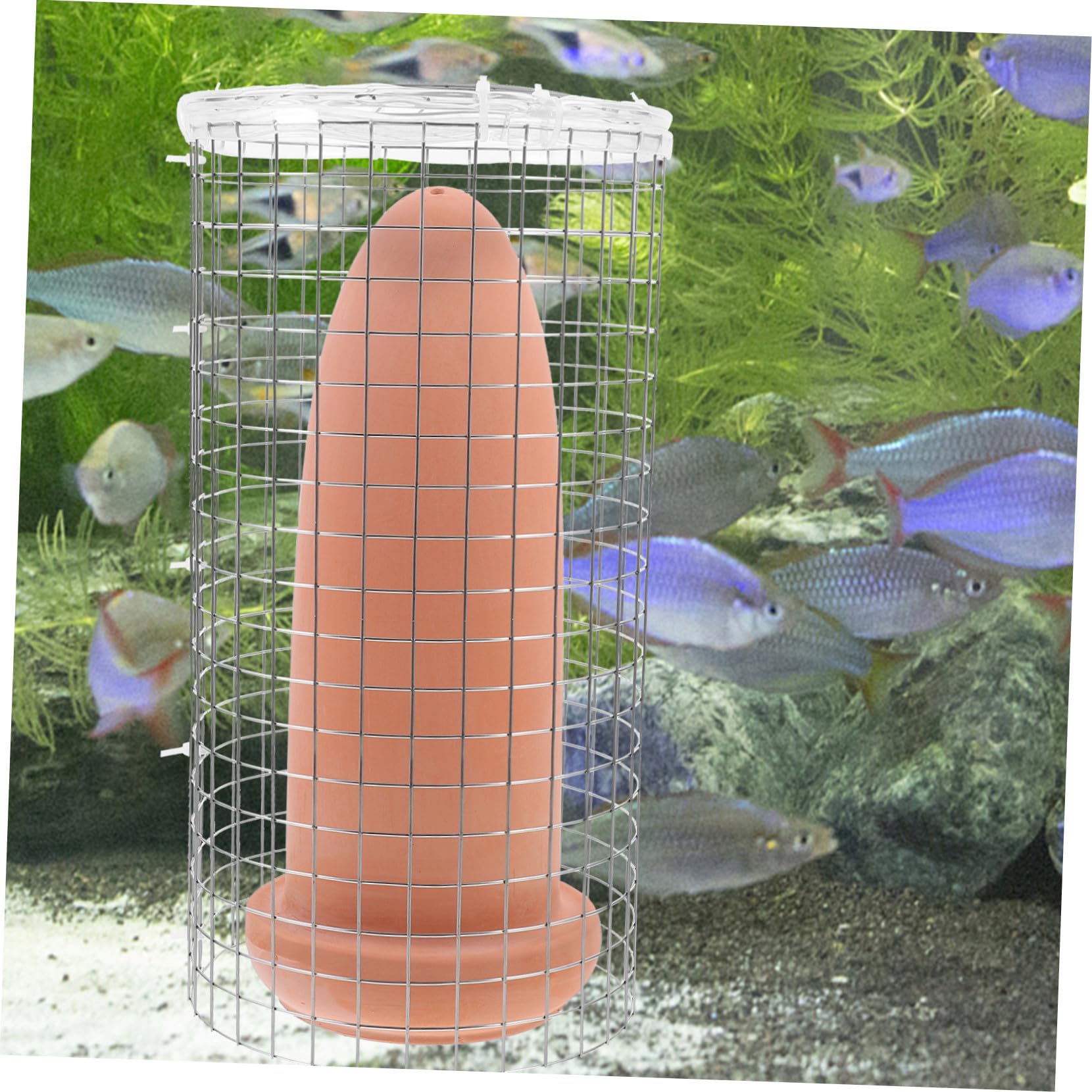 Cono de Cría para Peces Ángel y Camarones de Barro, Incubadora para Desove en Acuarios, Diseño Especial para Hábitats de Cría y Decoración