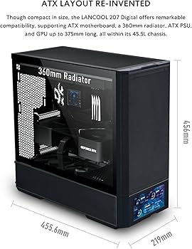 Amazon.com: Lian Li LANCOOL 207 Digital ATX Computer Case w