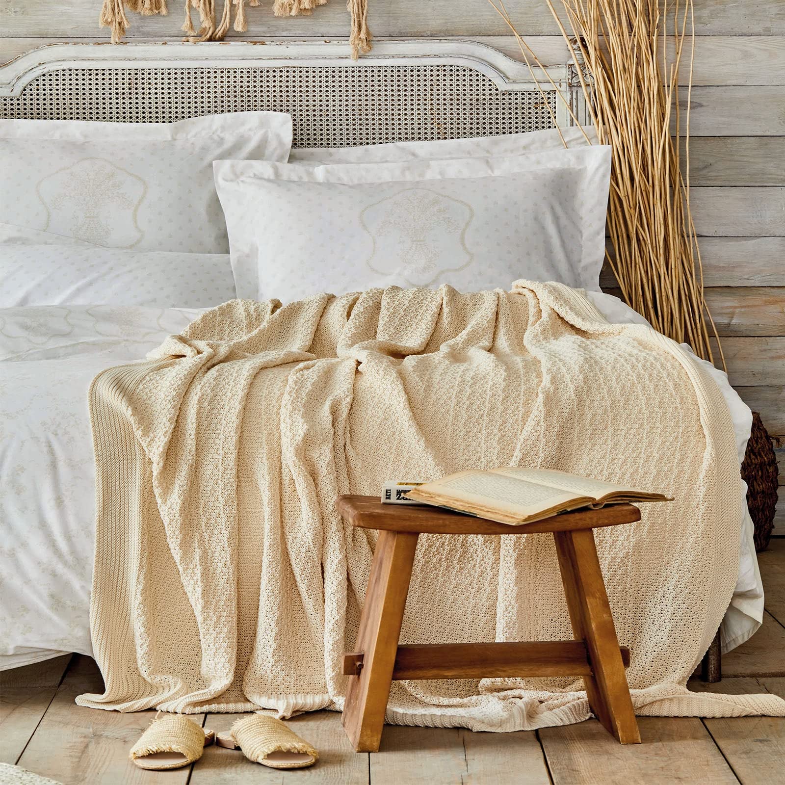 Silvio Gold Nevi Bedding Set 200.16.01.0195 Ruched Duvet Cover/Duvet Cover:200X220 cm (1 Piece / 1Pcs.)