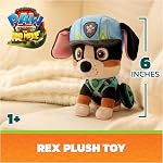 GUND PAW Patrol: Le film Dino Rex animal étouffé, Jouet en peluche sous licence officielle, Film Mersh, Âges 1 et haut, 6”