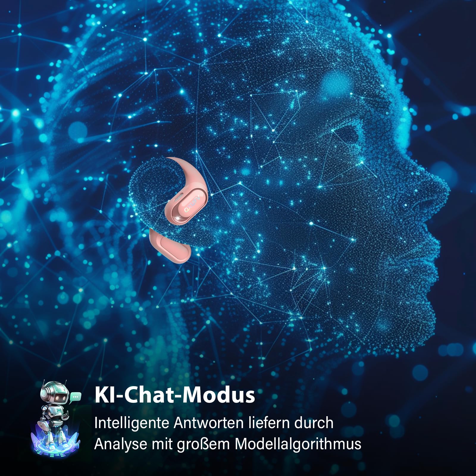 KI Übersetzer Kopfhörer 4-in-1, Echtzeit Sprachübersetzer kopfhörer, 164 Sprachen & 7 Modi, Übersetzer Ohrhörer Bluetooth 5.4 mit APP, 50H Übersetzungs Ohrhörer für Geschäft, Lernen, Reisen | 164 Sprachen & 7 Modi Bluetooth 5.4, Ohne Abonnement, 50 Std. Ü