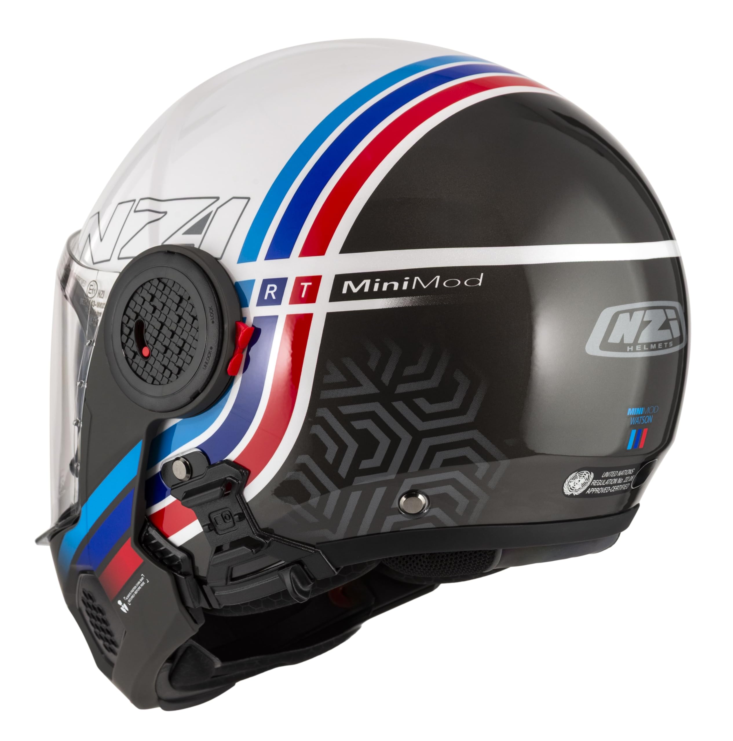 NZI MINIMOD Duo Casco Modular ultracompacto para Motocicleta