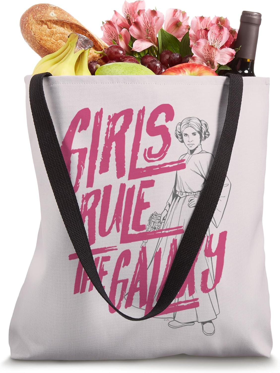 Star Wars Princess Leia Girls Run The Galaxy Tote Bag