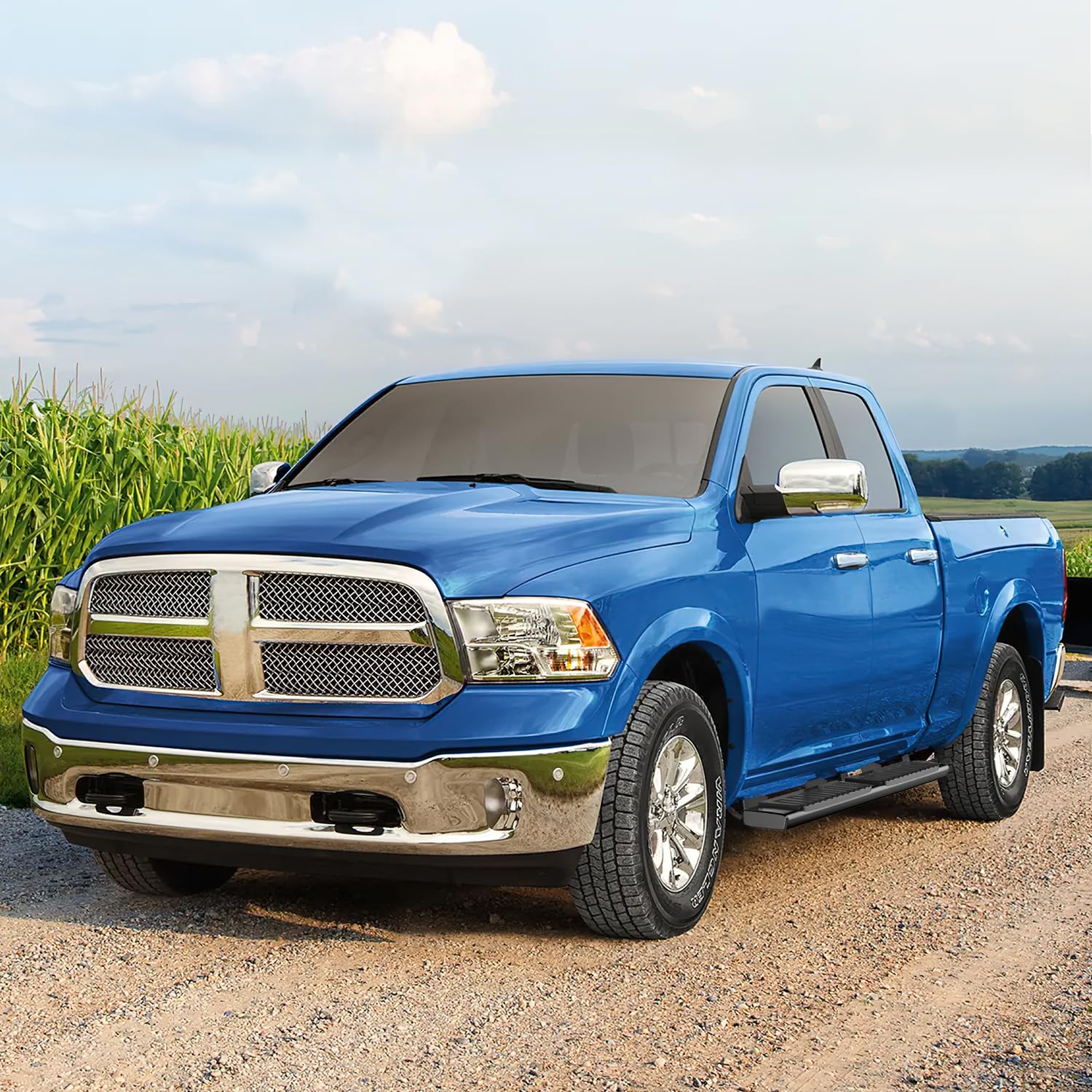 nilight running boards for dodge ram 2009-2018 1500 quad cab 2019-2024 1500 classic 2010-2024 2500 3500 6 inch slip-proof aluminum bolt-on side step nerf bars