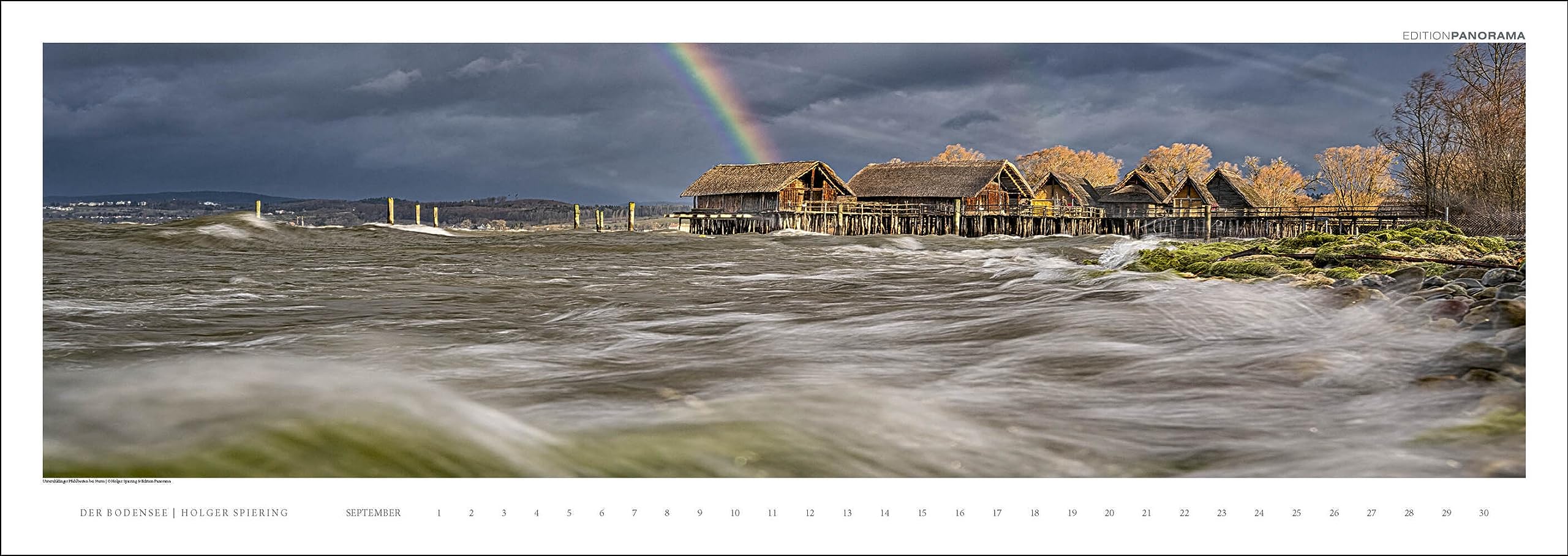 Der Bodensee: Immerwährender Panorama-Kalender, 110 x 39 cm